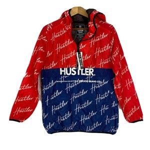 REASON X HUSTLER Half-Zip Color Block Hustler Logo Anorak Size M NWT
